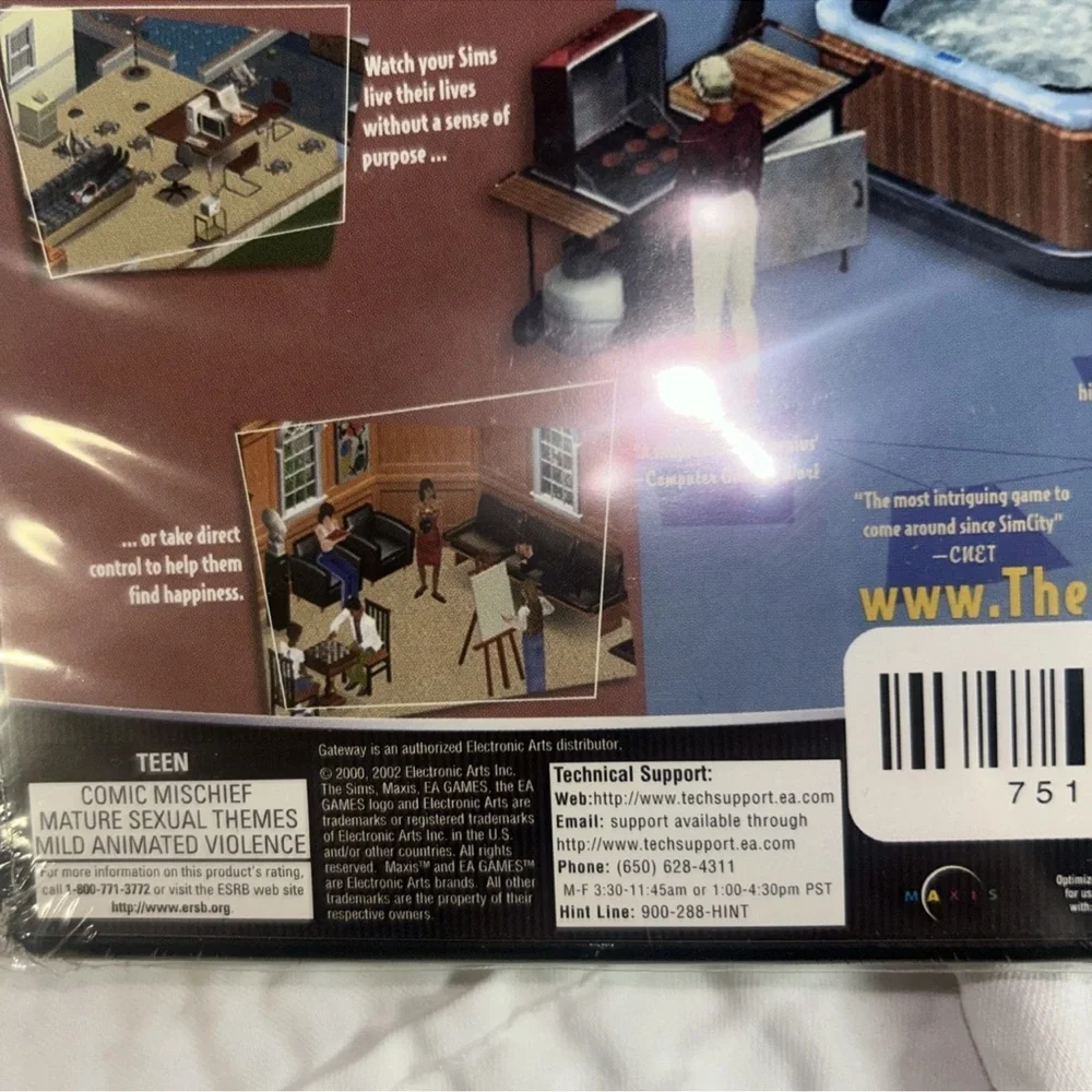 The Sims PC Game Case - Multicolor Box Art (EA)